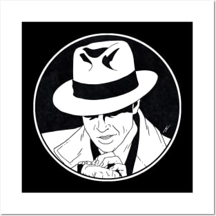 DICK TRACY (Circle Black and White) Posters and Art
